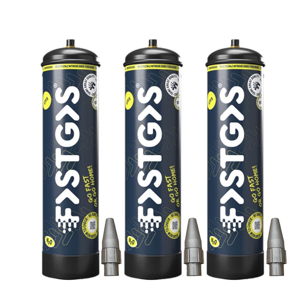 Cream Chargers by Fast Gas x 3 (670g N2O)