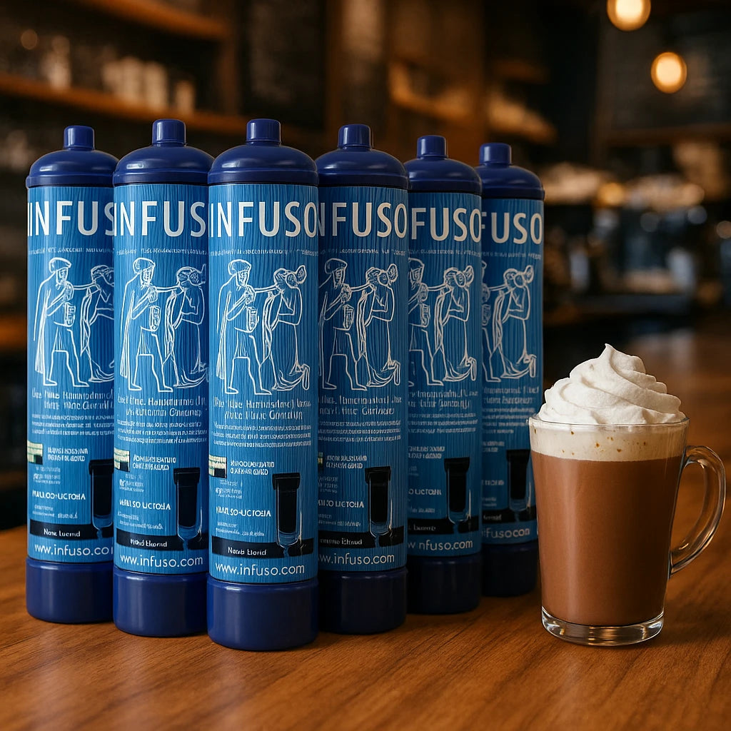 Cream Chargers by Infuso (640g N2O) Case of 6 - Business Only